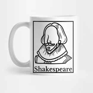 William Shakespeare portrait illustration Mug